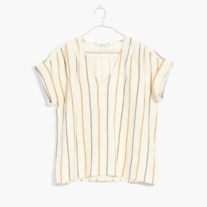 Madewell Lightspun Westing Shirt In Stripe